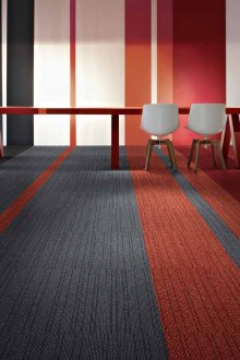 Килим плочка червен