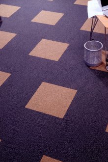 Синя килимна плочка