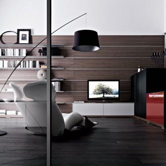 Черен ламинат в стил Арт Нуво