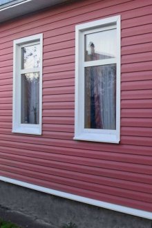 Сайдинг на червен кораб