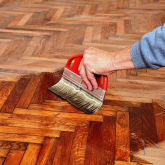 Ремонт на паркет парче