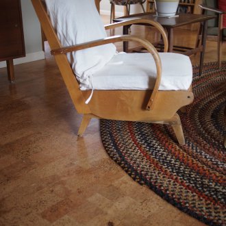 Корк ламинат в интериора на хола