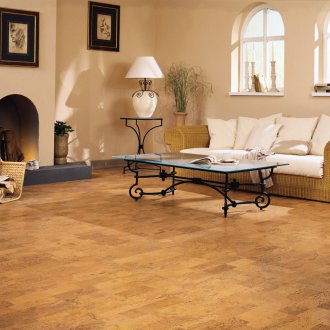 Корков ламинат в интериора