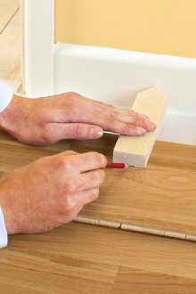 Монтаж на замък ламинат