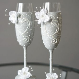 Бели сватбени очила