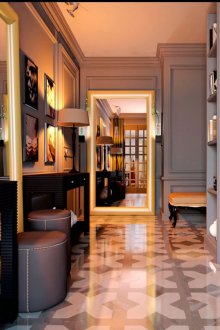 Вход за Арт Нуво за тесен коридор