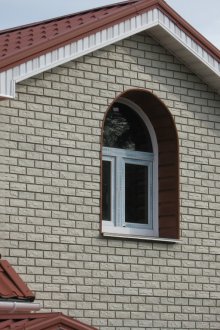 White stone siding