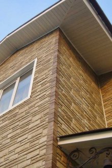 Stone siding installation