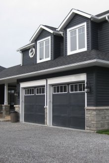 Gray stone siding