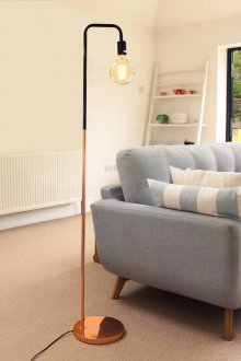 Подова лампа с лампата на Едисон