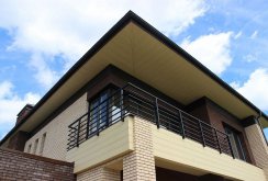 Fiber cement siding for a balcony