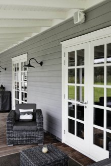 Фиброциментови сайдинг на верандата