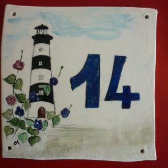 Къща чиния за морски стил