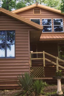 Пластмасов сайдинг под щанга