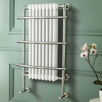 Стенен монтиран радиатор с отоплена кърпа