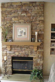 Облицовъчен камък за камина