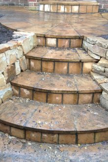 Облицовъчен камък на стълбите