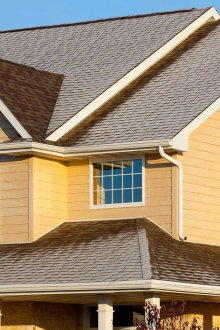 Сайдинг блок къща под бор