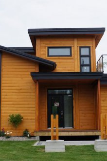 Сайдинг блок къща от бор