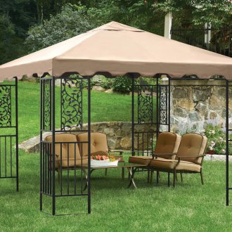 Градинска палатка от ковано желязо