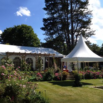 Градинска палатка с купол