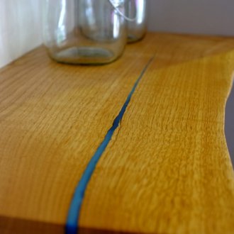 Dompet epoksi untuk kayu