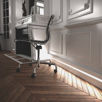 Бяла LED перваза