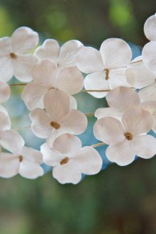 Гирлянд от хартия под формата на цветя