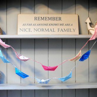 Хартиена гирлянда от морски стил