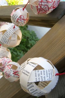 Гарланд от хартиени топки