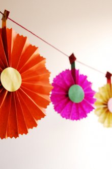 Вентилаторна гирлянда от хартия