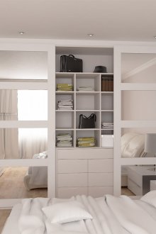 Вграден гардероб с плъзгащи се врати