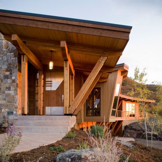 Peak over the entrance