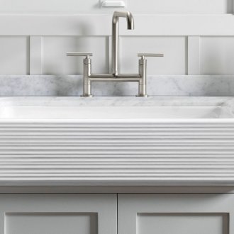 Акрилна мивка с декор