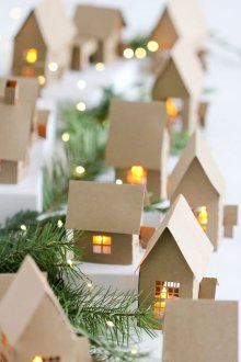 Коледен декор от хартия за дома