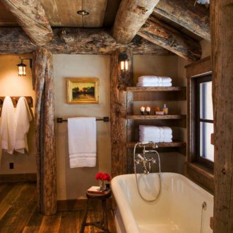 Country style toilet