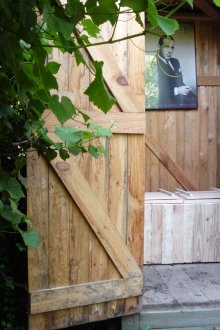 Country toilet with cesspool