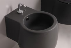 Tandas hitam dengan bidet