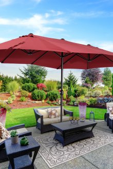 Голям градински чадър