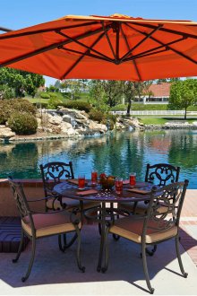 Сгъваем градински чадър