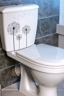 Tandas yang dipasang di belakang