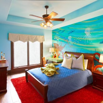 Тапет с морски модел в детската стая