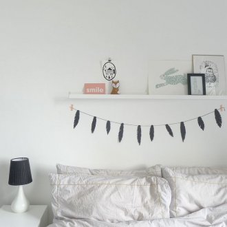 Чертежи над леглото