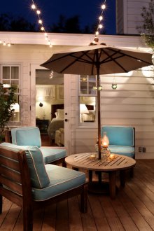 Романтичен декор на терасата
