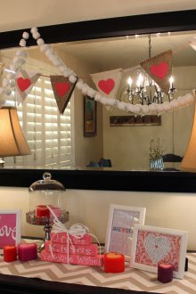 Романтичен декор плат