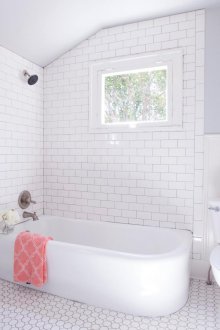 White bathroom without sink