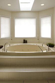 Bathroom without sink in a country house