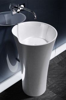 Мивка с бял под