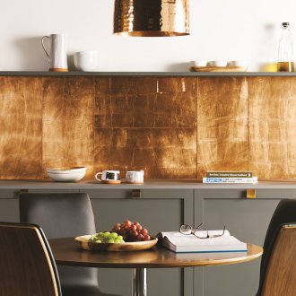 부엌의 현대 타일