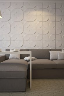 Просторен тъмносив диван